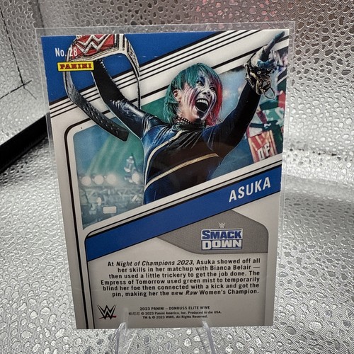 Asuka 2023 Donruss Elite WWE #28 Red Checkerboard - Picture 6 of 6