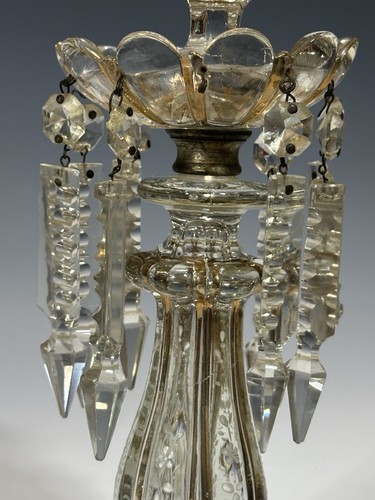 Candelabro de cristal de baccarat francés de colección con brillo de prisma 12,5" - Imagen 11 de 11