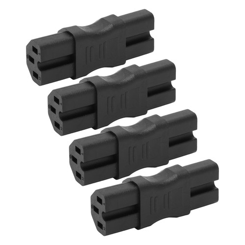 4x IEC320 C15 To IEC320 C15 Power Adapter Heavy Duty Standard Computer Power CB - Afbeelding 4 van 22