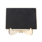  Mini Chalkboard Easel Wooden Miniature Blackboard Sign with Stand Message Board