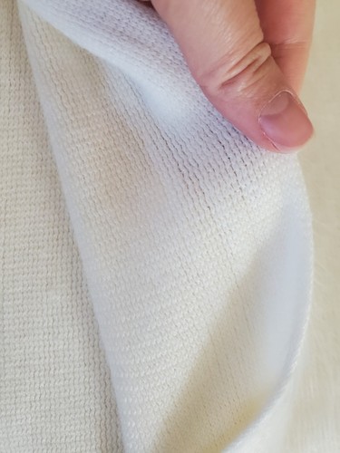 EUC Off White Soft Knit Fringe Shawl Poncho Cape Top  - Bild 6 von 8