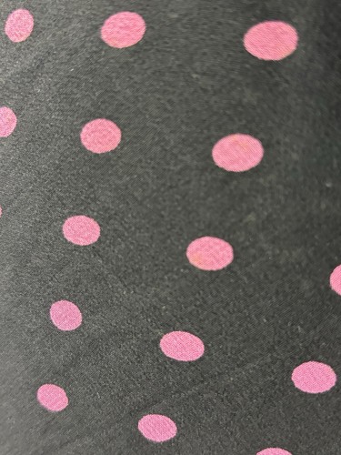 Vintage Robbie Bee Seide Midikleid Gr. 10 schwarz pink gepunktet Whimsigoth Fee Y2K  - Bild 7 von 8