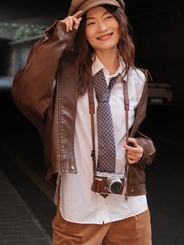 Genuine Leather Camera Bag Case Protect Cover Belt For Fujifilm XM5 Fuji X-M5 - Picture 7 of 36