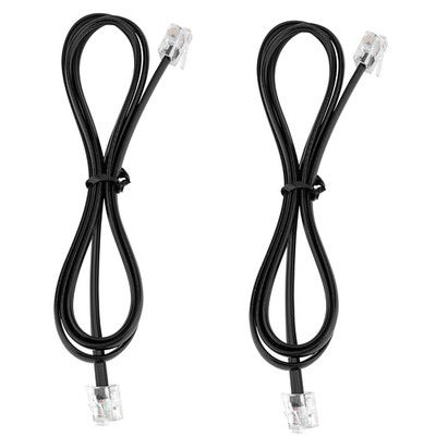 RJ12 Cable Phone Cord RJ12 6P6C Male to Male Straight Wired for Both Data and Vo