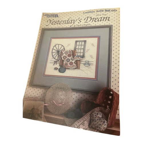 Paula Vaughan Yesterday's Dream Leisure Arts Cross Stitch Pattern Book 3 - Picture 6 of 6