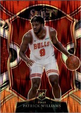 2020-21 Select Prizms Red White Orange Flash #64 Patrick Williams - BSK