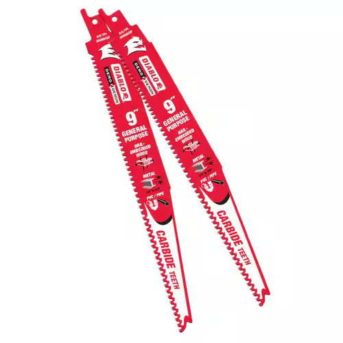 NEU Diablo 9 Zoll 9 TPI Demo Demon Hartmetall Allzweck Säbelsäge Blatt - Bild 1 von 2