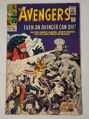 Avengers #14 1965 Marvel Comics Even an Avenger Can Die