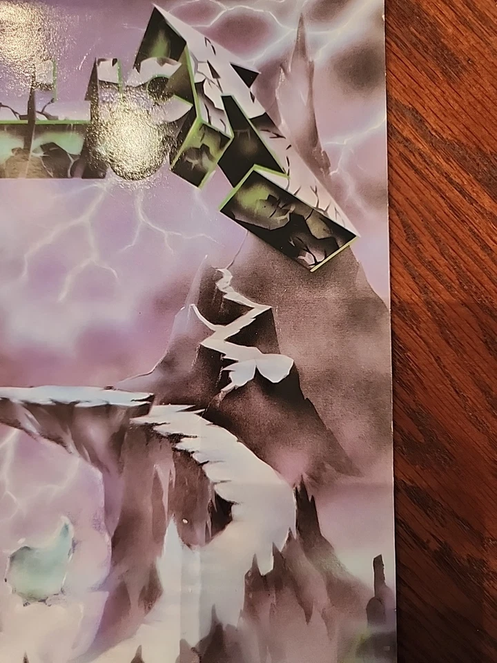 Metallica  Vinyl  Blue Creeping Death  1984 Rare - Image 2 of 4