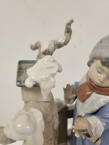 Vintage Lladro Mädchen Winter Frost - Bild 4 von 9
