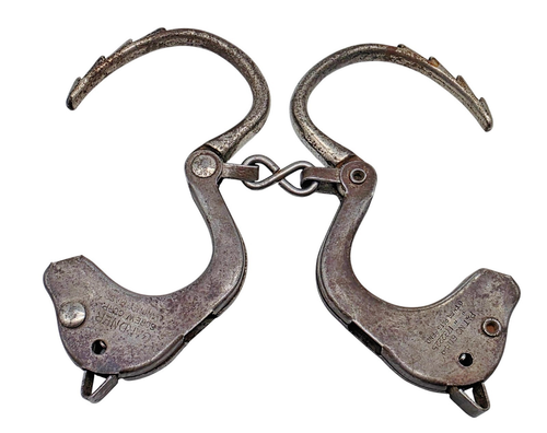 Antique GARDNER SCREW CORP. Child's Handcuffs Shackles - Picture 2 of 4