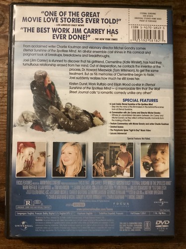 Eternal Sunshine of the Spotless Mind (DVD, 2004) Charlie Kaufman - Picture 2 of 3