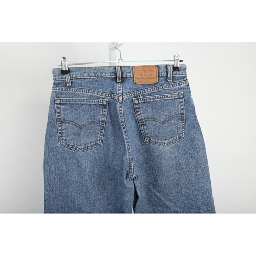 Levi's 554 Jeans Herren W34 L32 Blau Denim Vintage Made in USA Straight Leg 90er - Bild 5 von 16