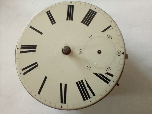 Fusee Pocket Watch movement spares repair 47mm lovely enamel dial - Picture 2 of 15