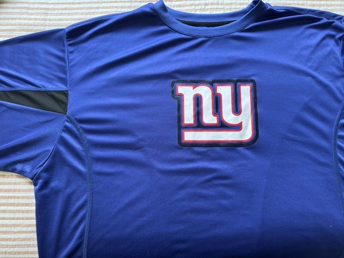 NWT! Majestic Cool Base NY New York Giants Team T Shirt Mens 2XLT Short Sleeve - Picture 11 of 13