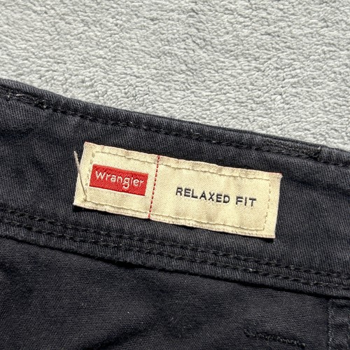 Y2k 2000s Wrangler Beyond Baggy Cargo Pants 34x27 Raw Hems Hamilton Wide Leg - Picture 3 of 16