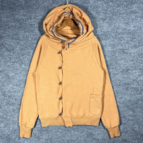 KAPITAL Sailor Hoodie Sweatshirt Herren Größe 4 XL Orange Vintage Baumwolle