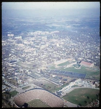 University of Michigan Aerial View - 1954 Stereo Realist 3D Slide #1468