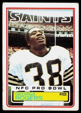 George Rogers, 1983 Topps, #117, New Orleans Saints,