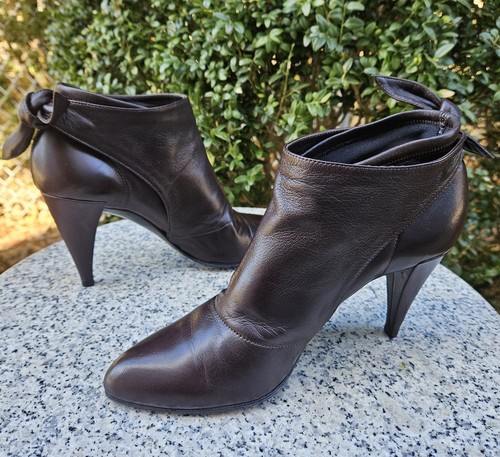 SIGERSON MORRISON Brown Super Soft Ankle Leather Bootie Shoes Size : 6US ,36EU - Picture 12 of 19
