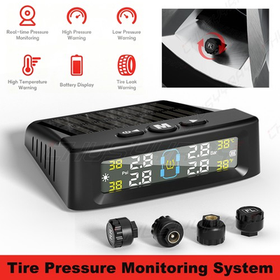 #ad TPMS 4wheel Real Time Tire Pressure Monitoring System forRVs amp;Cars 4 $19.99