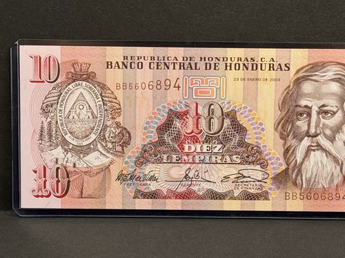 Honduras - 10 Lempiras - 23 Enero 2003 - Imagen 2 de 7