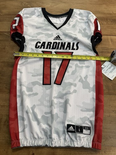 Adidas Louisville Cardinals Football Jersey Men's Size Large White Camo Adult - Picture 4 of 5