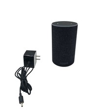 Amazon Echo (2nd Generation) Smart Assistant Charcoal Black Fabric Works Tested