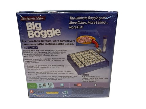 HASBRO Big Boggle Game The Classic Edition 2014 With Bonus Cube New Sealed - Picture 4 of 5