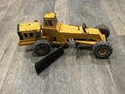 Vintage 1970s Mighty Tonka Road Grader Diesel XMB-975 Orange Pressed (18F)