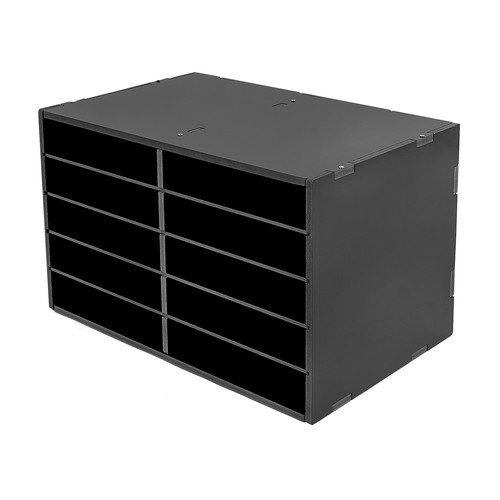 Papel, oficina de archivos, gabinete de almacenamiento de archivos hecho de PVC 19,3 * 11,8 * 12,4 pulgadas - Imagen 2 de 13