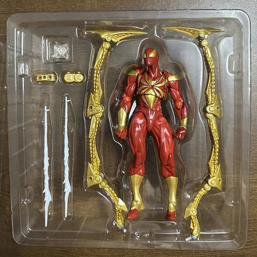 Kaiyodo Revoltech Amazing Yamaguchi Iron Spider-Man Action Figuren Modell Puppe - Bild 16 von 28