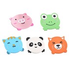  5 stücke Verdicken Tier Muster Tasse Matte Weiche Silikonuntersetzer Anti-slip