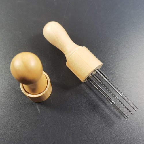 Felting Wood Handle with 8 Handmade Wool Embroidery Tool Set - Picture 3 of 7
