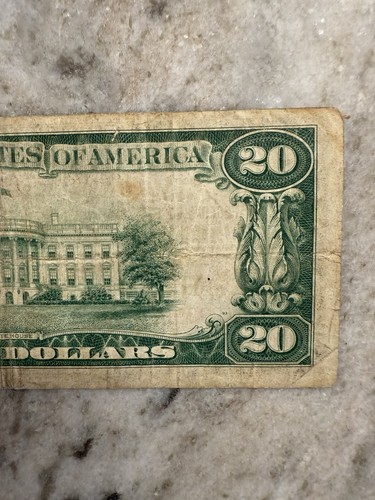 1929 $20 FRBN Fr. 1870G (Chicago) Circulated (minor stain) Low VF note - Picture 8 of 8