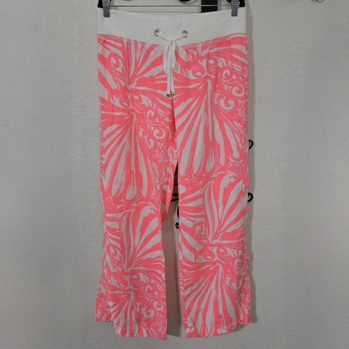 Pantalones Lilly Pulitzer The Beach 32" Rosa Sun Ray Shimmy Grandes - Imagen 3 de 8