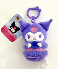 Hello Kitty  Friends Kuromi Macaron Plush Backpack Clip Bag Charm Mascot 2025