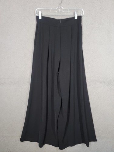 Flounce London Womens Wide Leg Trousers Size 6 Black Dress Pants - Picture 2 of 7