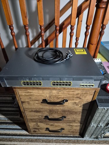 Cisco Catalyst 3750G-24TS-S 24-Port Gigabit Managed Switch – Tested & Reset - Picture 3 of 4