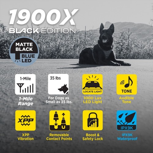 Dogtra 1900X Black Edition Dog Remote Training Collar 1 Mile Boost Handsfree XXP - 第 14/24 張圖片