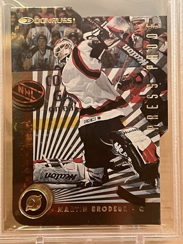 1997-98 Donruss Press Proof Gold Die Cut /500 Martin Brodeur #126 PSA 6 Devils - Picture 2 of 4