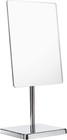 Axentia Rectangular Table Mirror with Base - Bathroom Vanity Mirror, Silver