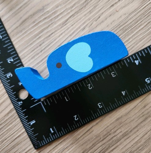 Wooden Toy Blocks Lot Of 24 Safari Animals Assorted Shapes  - Picture 11 of 12