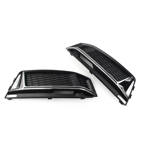 Cubierta de rejilla antiniebla de nido de abeja para parachoques delantero para Audi A4 B9 S4 2016-18 - Imagen 10 de 11