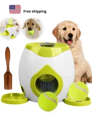 Automatic Dog Ball Launcher Pet Play Toys Ball Thrower Fetch Machine For Dogs US
