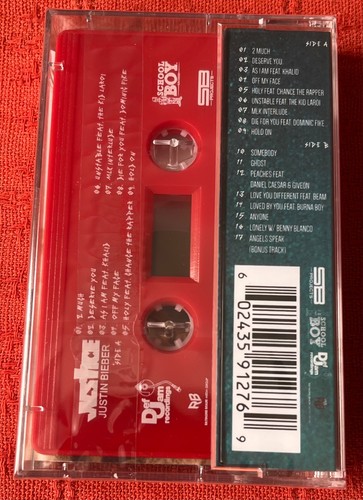 JUSTIN BIEBER - UK CASSETTE TAPE - JUSTICE - BRAND NEW & SEALED - Picture 3 of 3