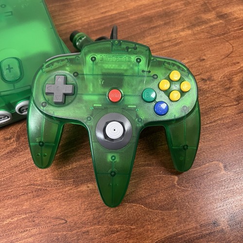 Sistema de consola Nintendo 64 N64 Funtastic Jungle Green auténtico probado OEM - Imagen 7 de 8