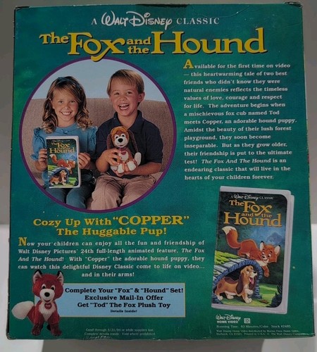 Disney Rare Limited Edition The Fox and the Hound. First Time On Video. - Picture 3 of 5