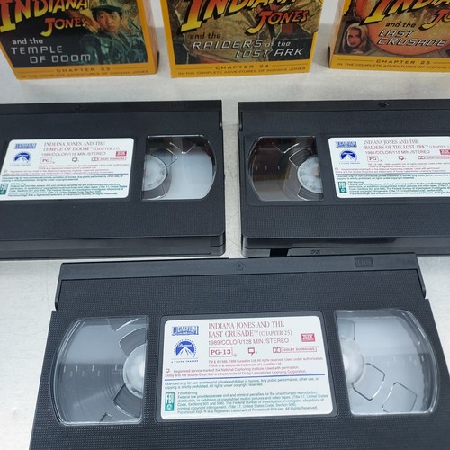 The Adventures of Indiana Jones Trilogy VHS Box Set Digitally THX Mastered - Picture 14 of 17