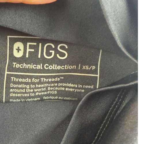 FIGS Pantalone Scrub Premaman Yola 2.0 XS Nero Nuovo con etichette - Foto 7 di 9